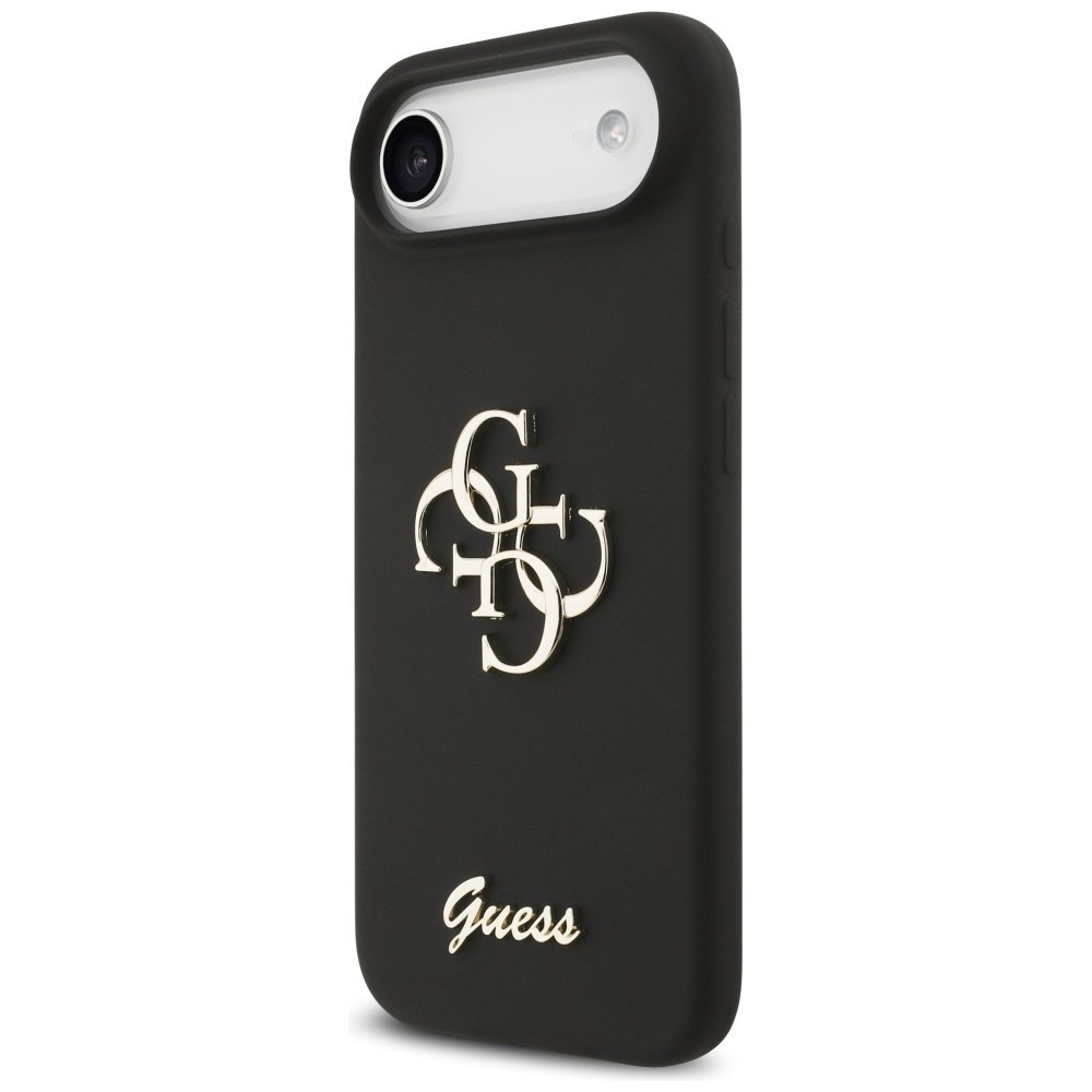 Etui Guess Silicone Big 4G Script do iPhone Air czarny